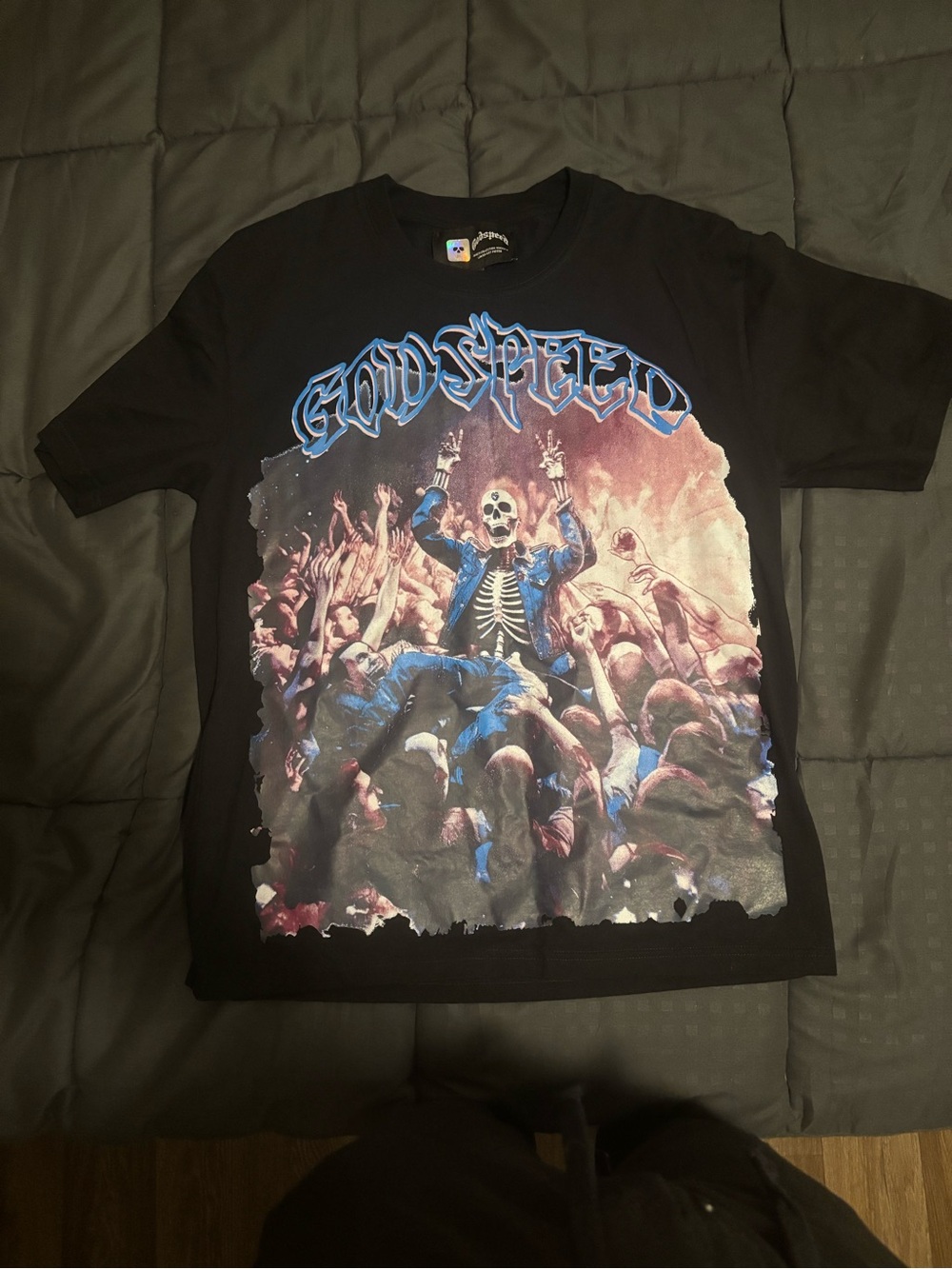 GODSPEED Black Graphic Short Sleeve Tee